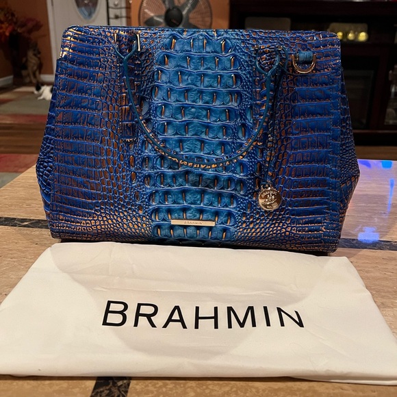 NWT Brahmin Small Finley Deep Azure Melbourne - Picture 6 of 10